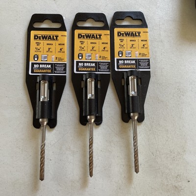 Lot Of 3 DeWalt DW5402 3/16'' X 2  X 4 , SDS Plus Concrete Drill Bit