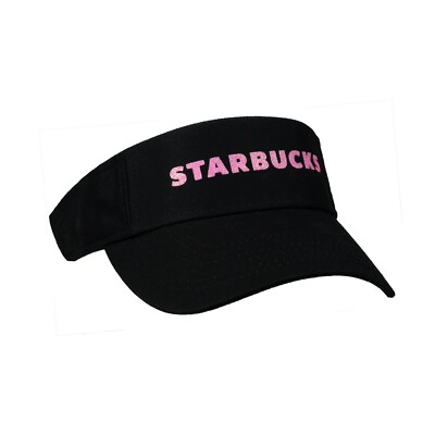 Soft Metallic Foil Design Starbucks Visor Cap