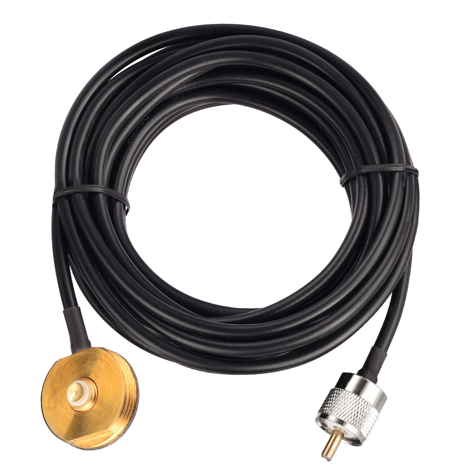Ancable Low Profile NMO Antenna Mount to UHF PL259 16Ft Cable for CB Ham UHF VHF