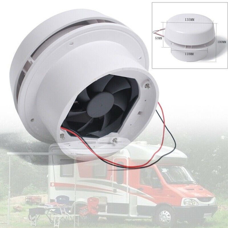 RV Motorhome Roof Vent Ventilation Ceiling Exhaust Fan 12V 5.3"