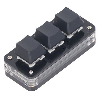 3Key Keypad Industrial USB Customized Blue Switch Programmable Gaming Keypad YSE