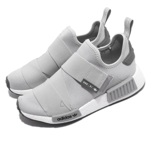 

adidas Originals NMD_R1 W Strap Серо-белые женские повседневные туфли без шнурков GW9470, Grey, Nmd_r1 W Strap