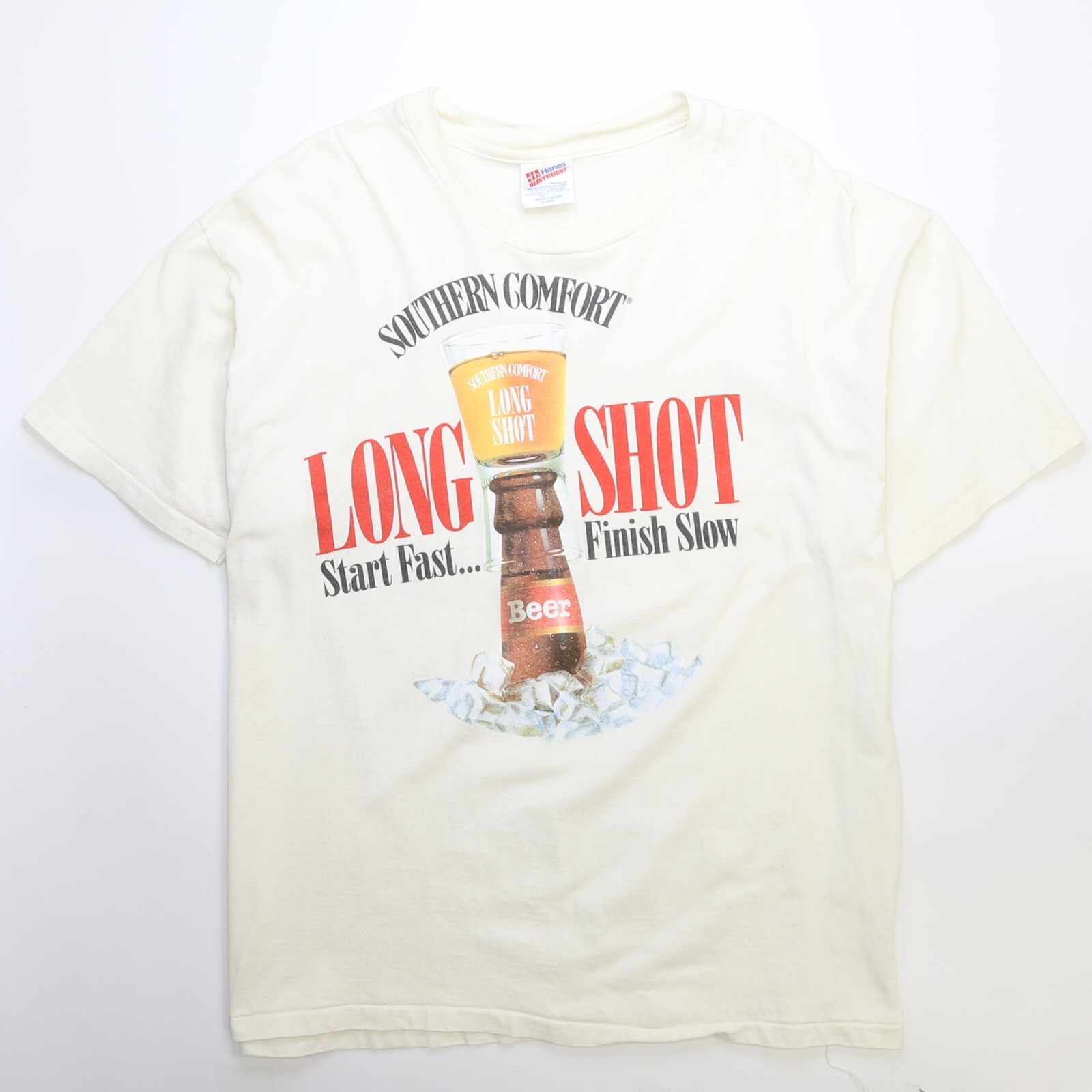 90s「SOUTHERN COMFORT」ロングTシャツ Vintage Southern Comfort Long Shot T-Shirt Size XL Beer