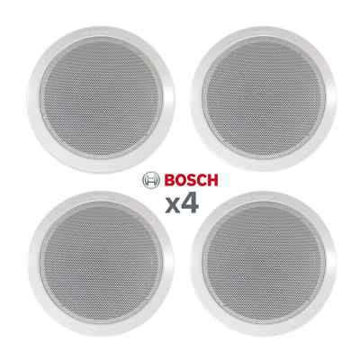 4 X Bosch 6w 100v Line In Ceiling Speaker Lhm 0606 10 Ebay