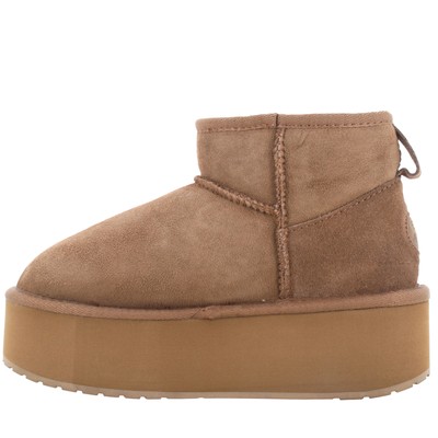 Pre-owned Emu Australia A24us Women Ankle Boots W13082-coriander Stinger Micro Flatform