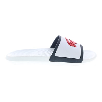 

Lacoste Croco Slide Tri3 Cma Мужские Белые Синтетические Шлепанцы Сандалии Обувь, Белый, Lacoste Croco Slide Tri3 Cma