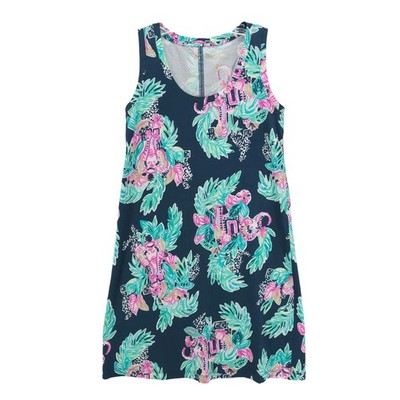LILLY PULITZER Raylee Elephants Tank Dress 100% Pima Cotton Size XXS