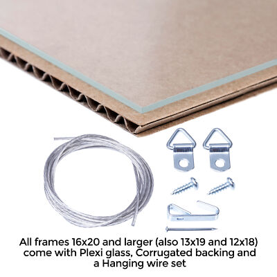 ArtToFrames 1.25" Custom Poster Frame  Black 3943 Large