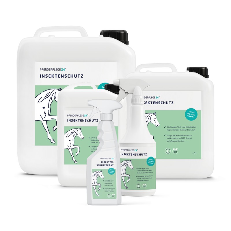 Pferdepflege24 Insektenschutz Pferd - Deet Insektenspray - Fliegenspray