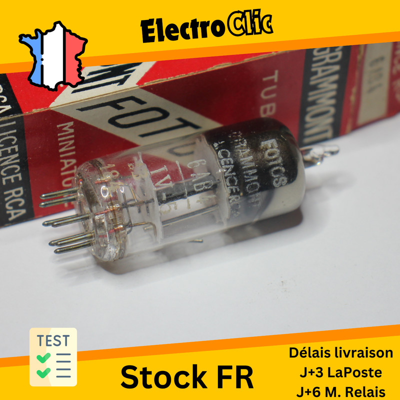 Lampe Radiofotos Grammont 6ab4 - 18.7ma, IdÃ©Al RÃ©Cepteurs Radio