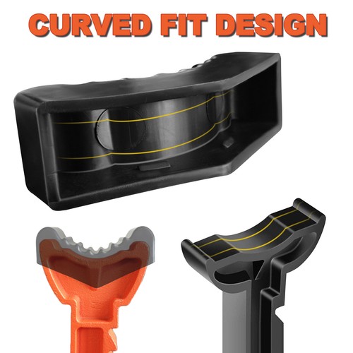 2Pcs Axle Jack Stand Pad Adapter Universal Slotted Frame Rail Rubber Adapter