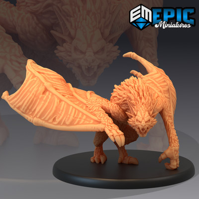 Giant Bats by Epic Miniatures | RPG | TTRPG | Tabletop | Miniature | Set |