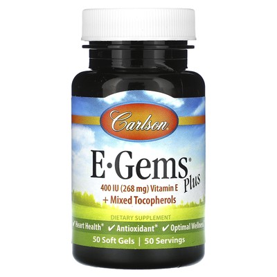 E-Gems Plus, 400 IU (268 mg), 50 Soft Gels