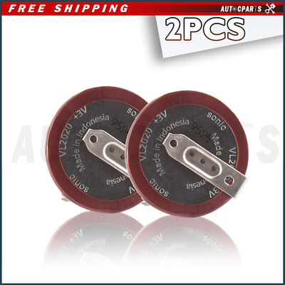 2pcs VL2020 Battery For MINI BMW X3 X5 Z4 E60 E81 E91 E92 remote key fob