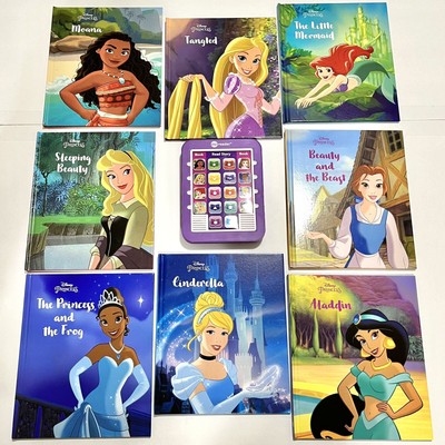 Disney Princess Me Reader Electronic Story Reader w 8 Books Learn To Read WORKS