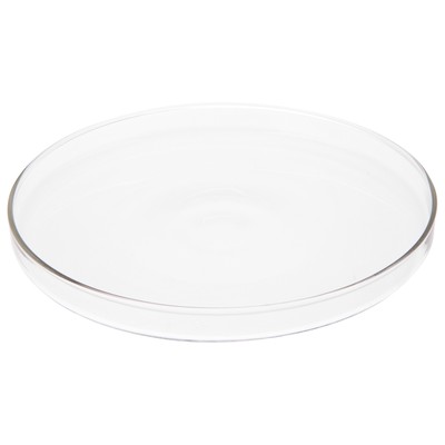 Plymor 5.5'' x 5.5'' Round Glass Display Tray, Pack of 6