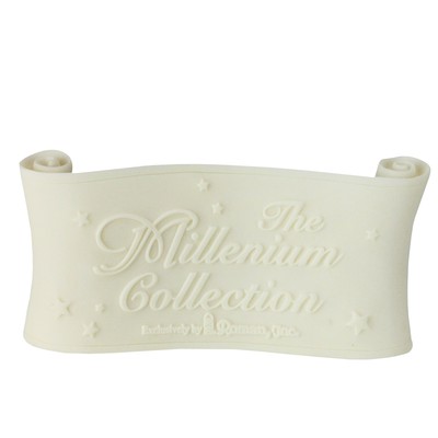 Roman 4'' Ivory ''The Millenium Collection'' Scroll Banner Decoration
