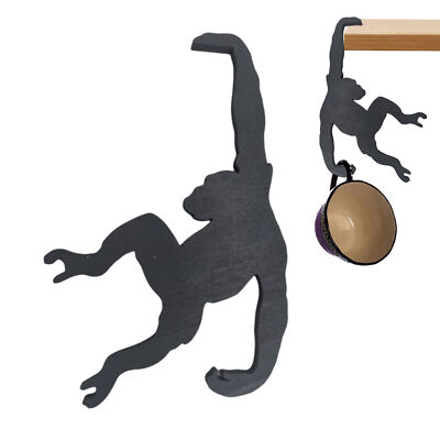 Monkey Shaped Banana Hanger Tree Stand Under Cabinet Suspending Organizer  