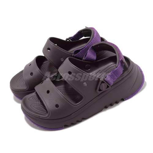 Мужские сандалии Crocs Hiker Xscape Espresso Neon Purple Unsiex Casual 208181-2A0