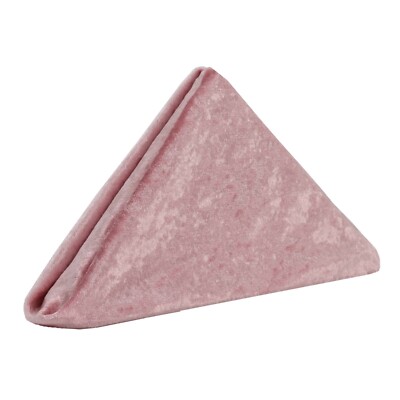 YCC Linens 20'' Square Crushed Velvet Cloth Dinner Napkins Restaurant Quality