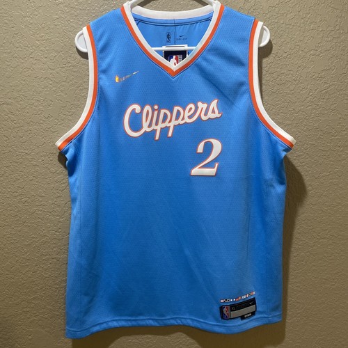 ウェア NIKE LA CLIPPERS #2 K.LEONARD XL LA Clippers Kawhi Leonard #2 Nike Navy NBA Swingman Jersey