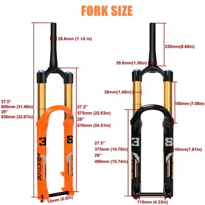 BUCKLOS Factory 38 27.5/29'' Enduro E-Bike Suspension Fork Boost 15*110mm fit FOX