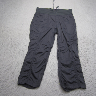 North Face Pants Womens Medium Gray Dance Studio Gym Yoga Vented Lightweight