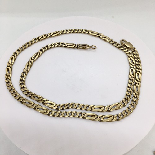 1930s 14K Gold Chain Necklace American 21.5 Inch Long 35.2