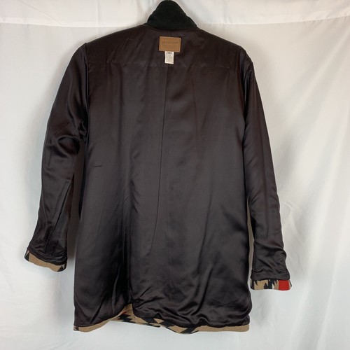 Pendleton Womens Vintage Southwestern Wool Blanket Coat Tan Black Red White XL