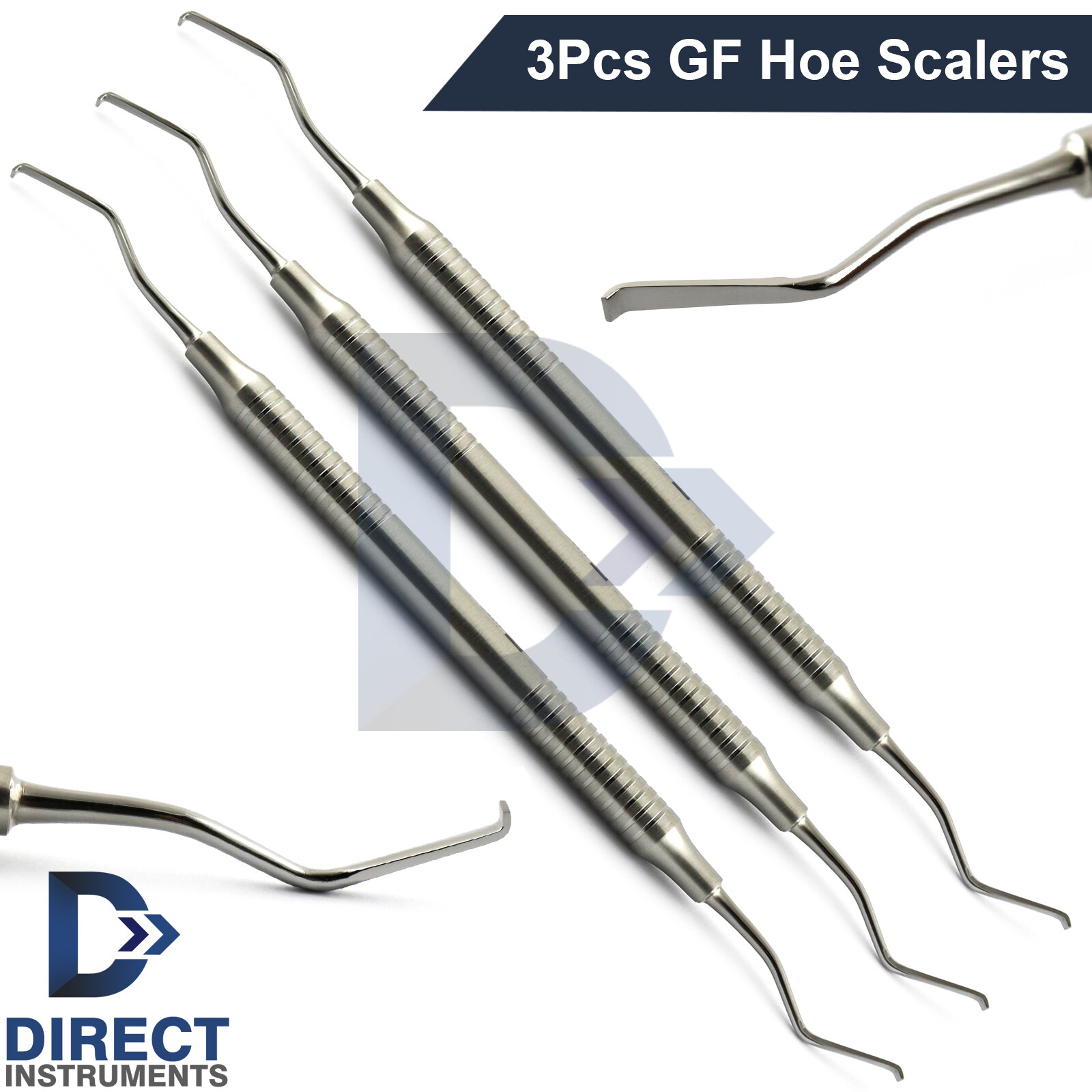 3Pcs Goldman Fox Dental Hoe Scalers Heavy Large Calculus Tartar Remover Perio CE eBay