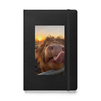 Highland Cow Hardcover bound notebook