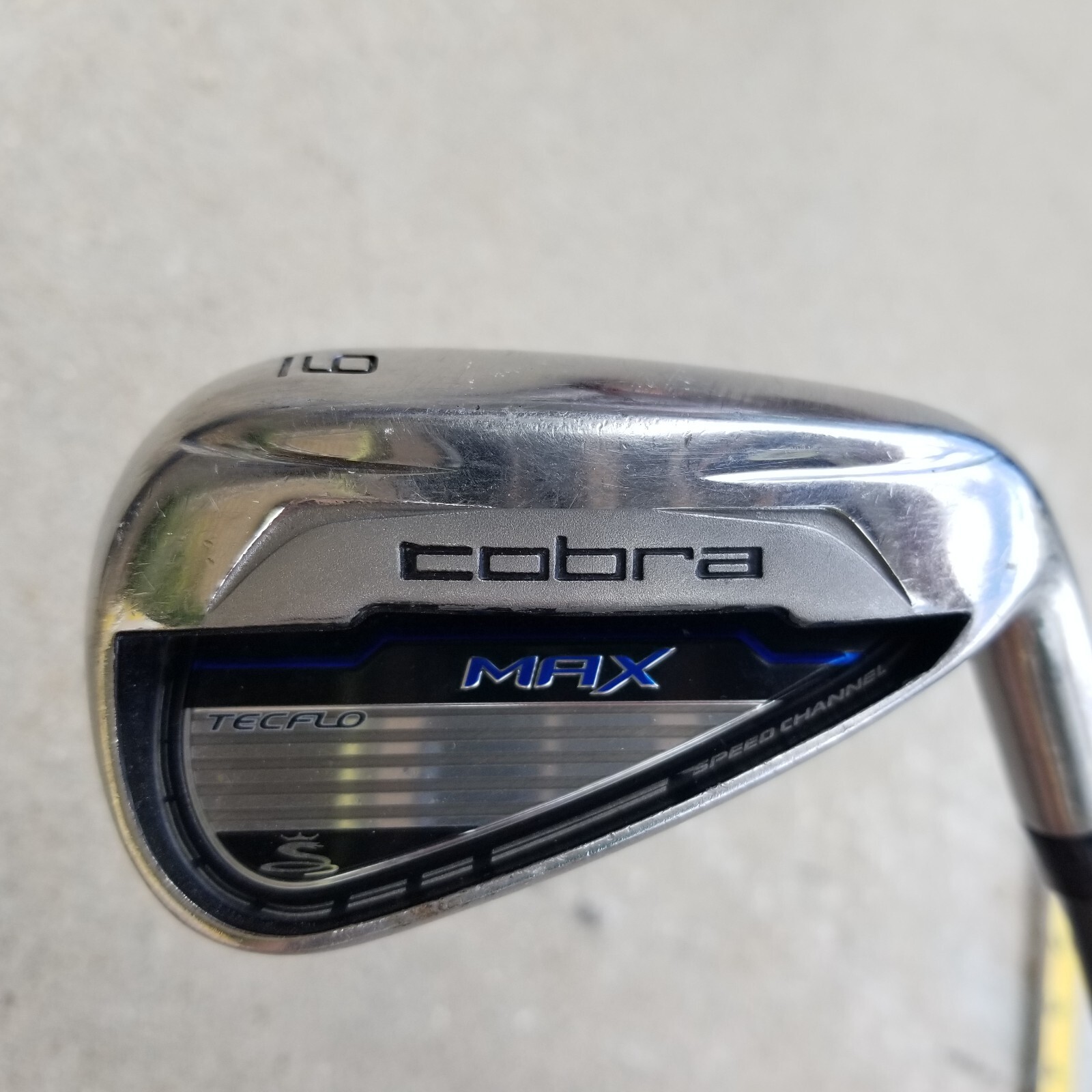 Cobra Max Tecflo Speed Channel Pitching Wedge Regular Steel Shaft Cobra Grip Cobra Max Tecflo Speed Channel Pitching Wedge Regular Steel Shaft Cobra Grip