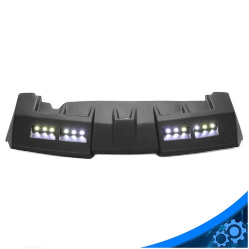 Для Hummer H3 передний верхний солнцезащитный козырек из стекловолокна на крыше окрашен в черный цвет со светодиодными ДХО