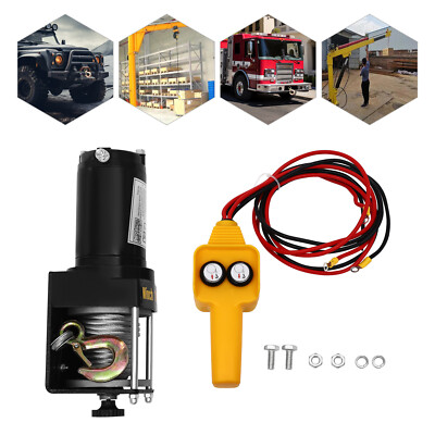 Electric Winch, 3000 Lbs Electric Winch Kit, Electric Winch With Wired Control