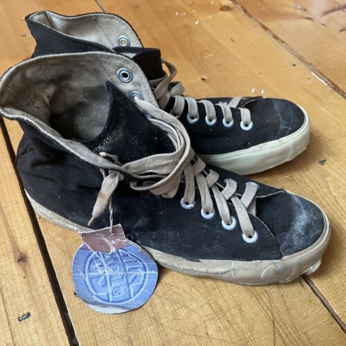Vintage Black 1940s 50s US Pro KEDS Athletic High Top Vintage Black 1940s 50s US Pro KEDS Athletic High Top
