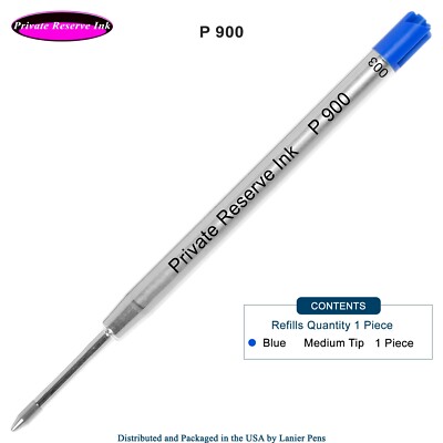 Private Reserve Ink Schmidt P900 Blue Medium Nib Parker Style Ballpoint Refill