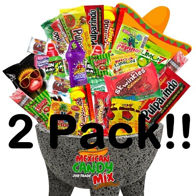 !! 2 PACK !!-- Mexican Candy Mix (42 Count) Variety Of SPICY and Sour Bulk