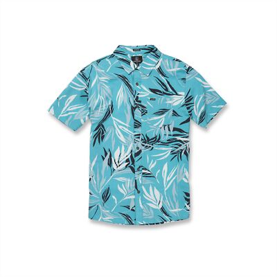 

Volcom Мужская рубашка на пуговицах с коротким рукавом Bleeding Leaf