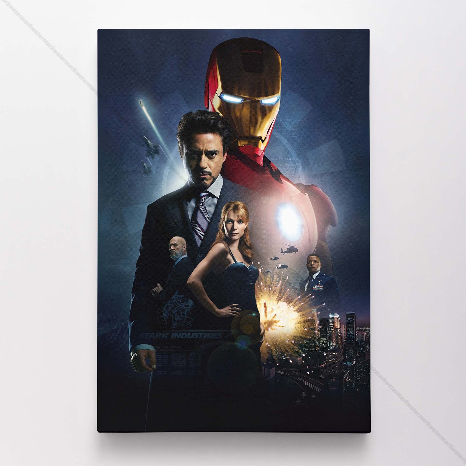 Iron Man Poster Canvas Avengers Movie Tony Stark Superhero Marvel Print #3226