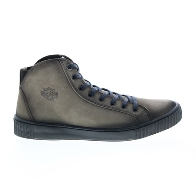 

Мужские серые кожаные кроссовки Harley-Davidson Barren D93650 Lifestyle, Серый, Harley-Davidson Barren