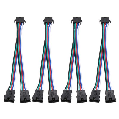 ARGB Splitter Cable, 4 Pcs Fan RGB Extension Power Cord with 5Pin Splitter Cable