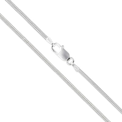 Sterling Silver Snake Chain 1mm Solid 925 Italy New Brazilian Necklace 18''