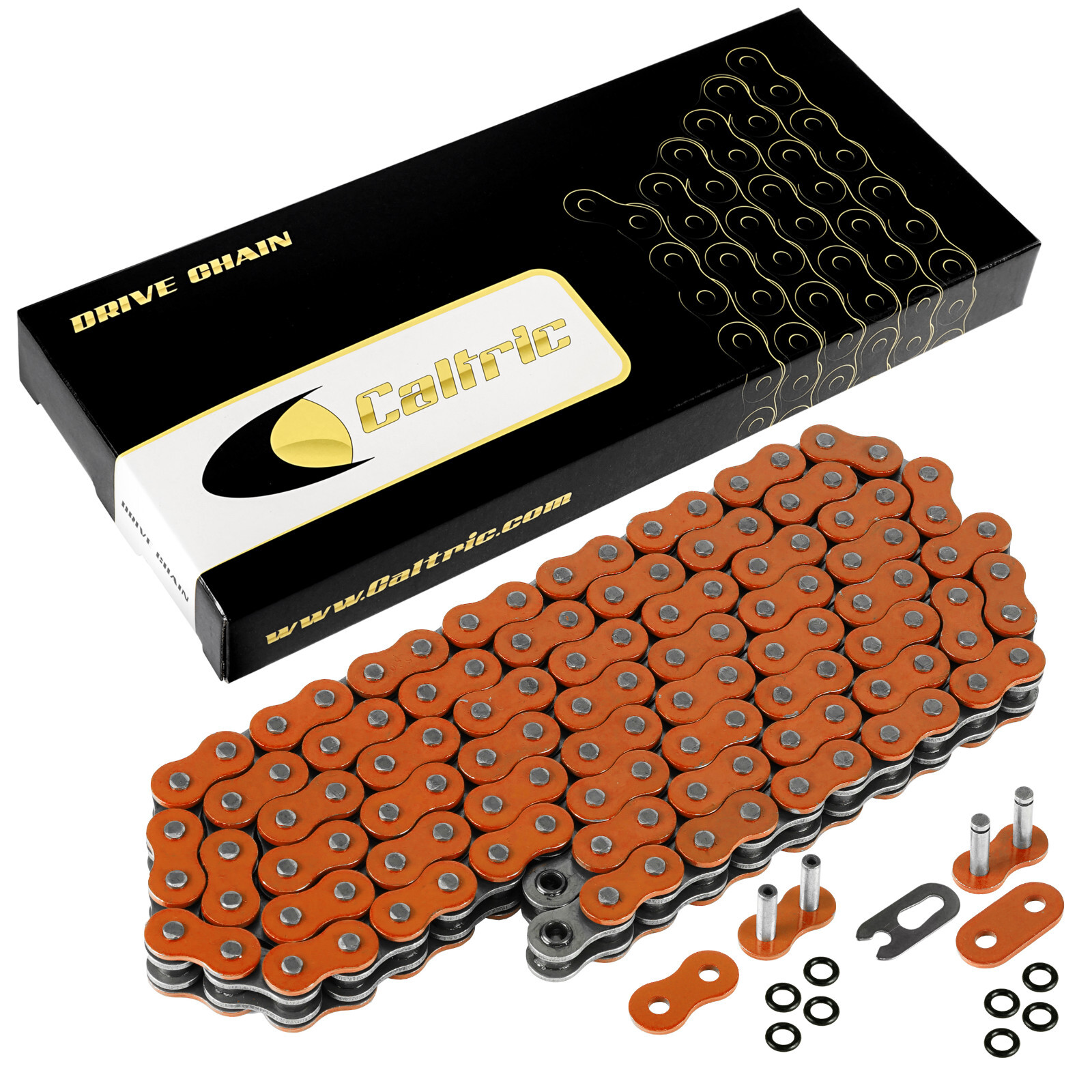 【Orange】ろんはんページ O-Ring Orange Drive Chain for Kawasaki ZX600 Ninja 600R 1985