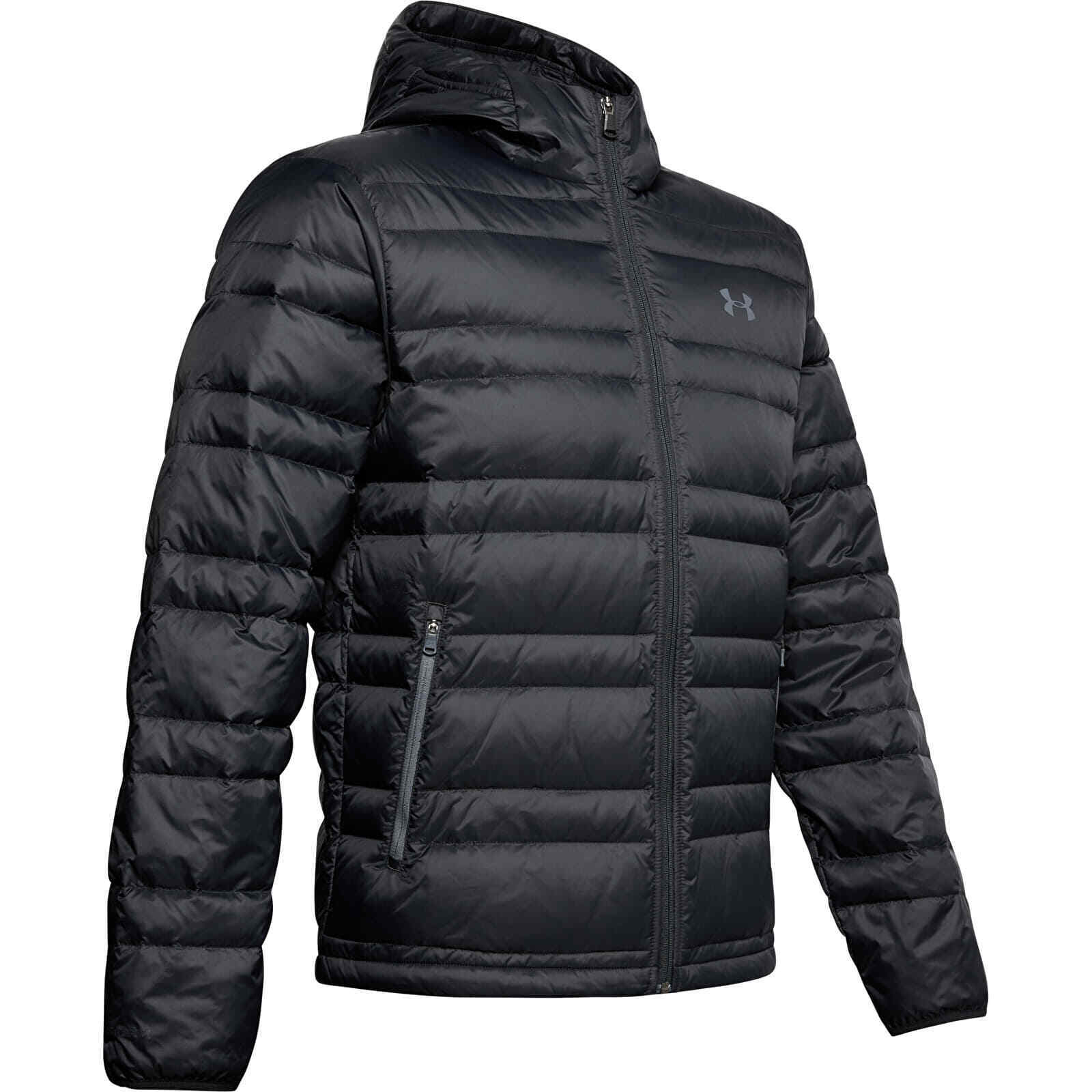 UNDER ARMOUR Men's DOWN Hooded Jacket - 1342738 - Black UNDER ARMOUR Men's DOWN Hooded Jacket - 1342738 - Black
