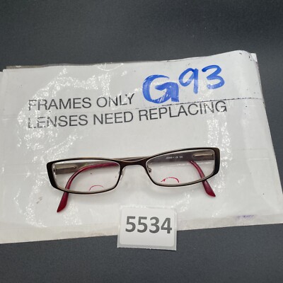 Jill Stuart Eyeglass Frame JS005-1 Gold Copper Frame 50-17-135mm G93