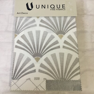 Unique Fine Fabrics Upholstery Swatch Book Samples Art Deco Patterns Craft