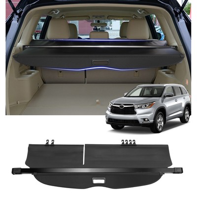 Cargo Cover For Toyota Highlander 14-19 Retractable Trunk Security Shield Shade