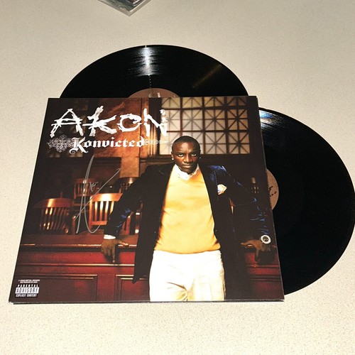AKON RAPPER signed autographed KONVICTED VINYL RECORD