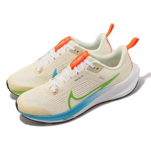 

Nike Air Zoom Pegasus 40 GS Pale Ivory Action Green Kid Youth Running FQ6863-131, Цвет слоновой кости, Air Zoom Pegasus 40 Gs