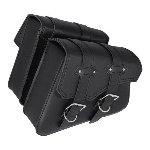 Black Saddlebags Luggage Bag Fit For Harley Davidson